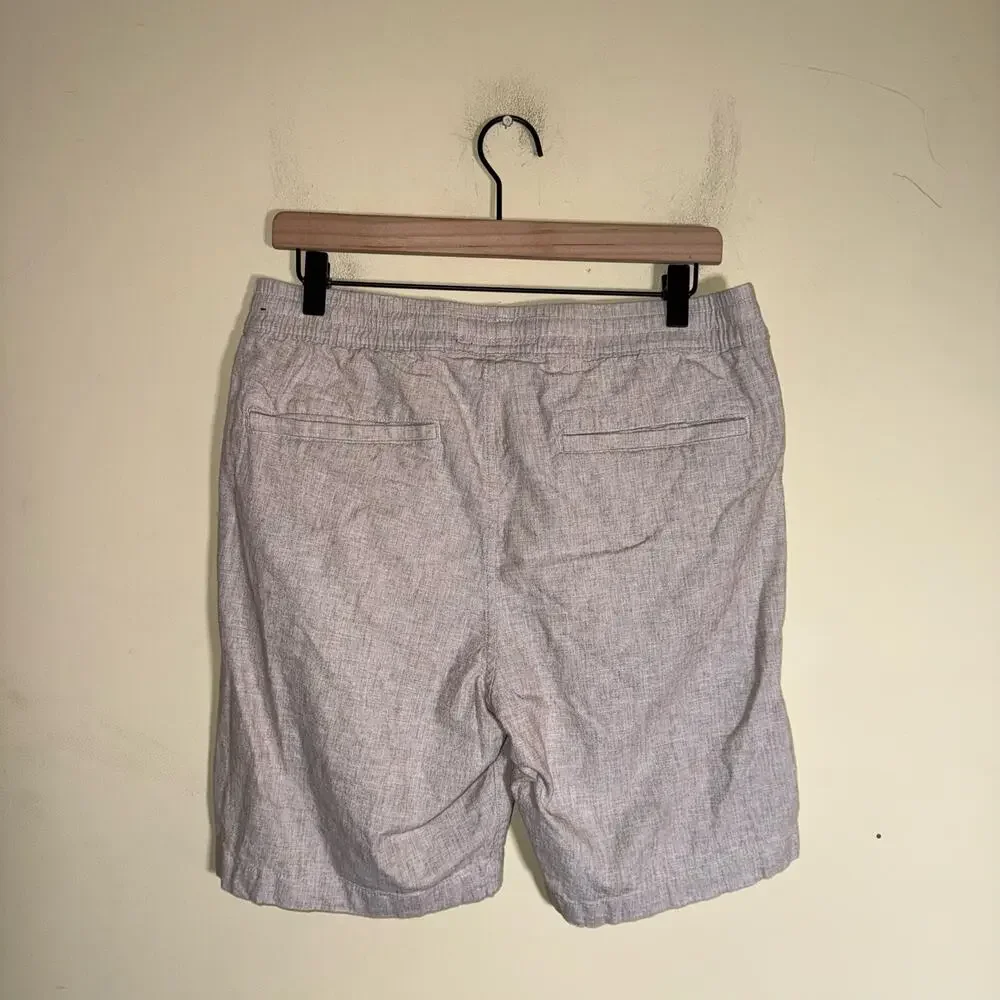 ABERCROMBIE & FITCH men’s linen blend vacation resortwear casual shorts M